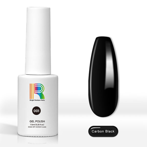 Carbon Black - Basic colors gel nail polish 7.5ml