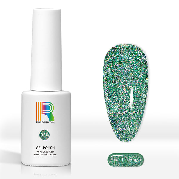 Mistletoe Magic - Reflective Glitter gel nail polish 7.5ml