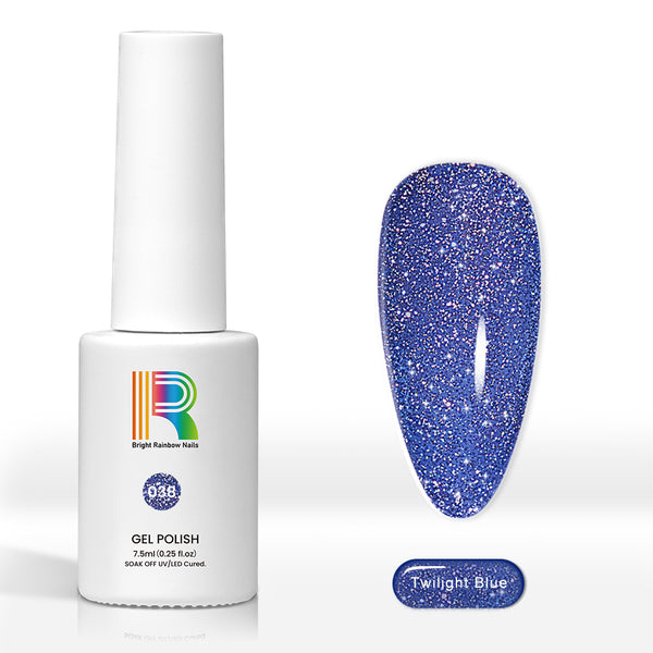 Twilight Blue - Reflective Glitter gel nail polish 7.5ml