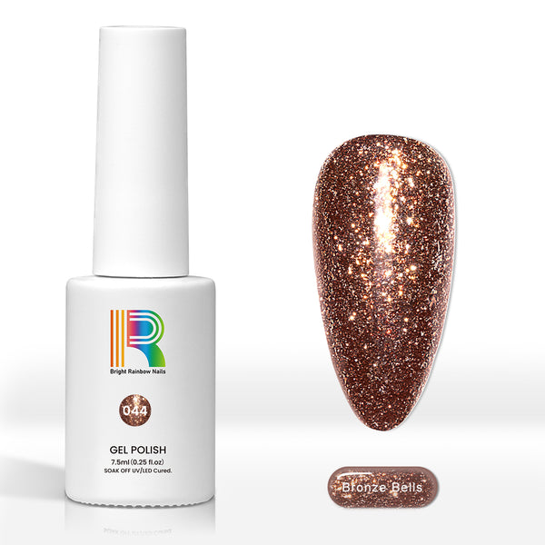 Bronze Bells - Matallic Glitter gel nail polish 7.5ml