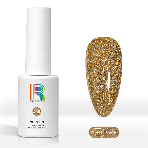 Golden Dawn - Reflective Glitter gel nail polish 7.5ml