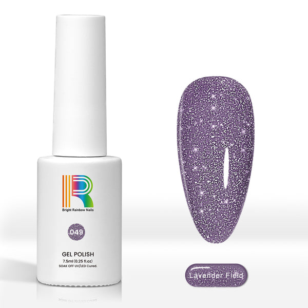 Lavender Field - Reflective Glitter gel nail polish 7.5ml