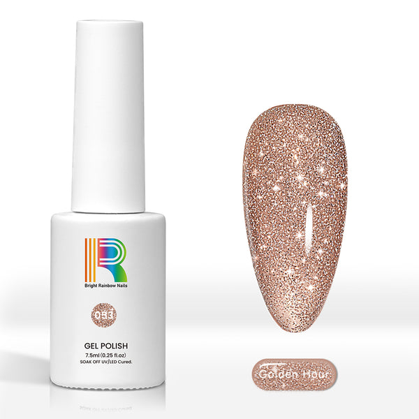 Golden Hour - Reflective Glitter gel nail polish 7.5ml