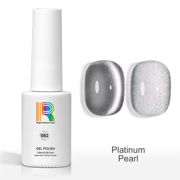 Platinum Pearl- Glitter Shiny Cat Eye Nail Gel Polish 7.5ml #62