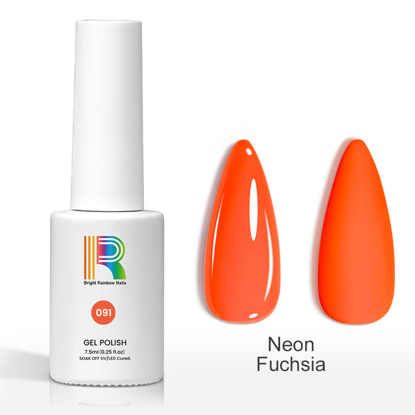 Neon Fuchsia – Vibrant Pink Gel Nail Polish 7.5ml #91
