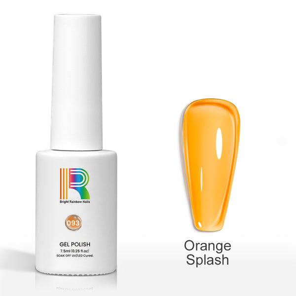 Orange Splash – Tropical Neon Orange Jelly Gel Nail Polish 7.5ml #93