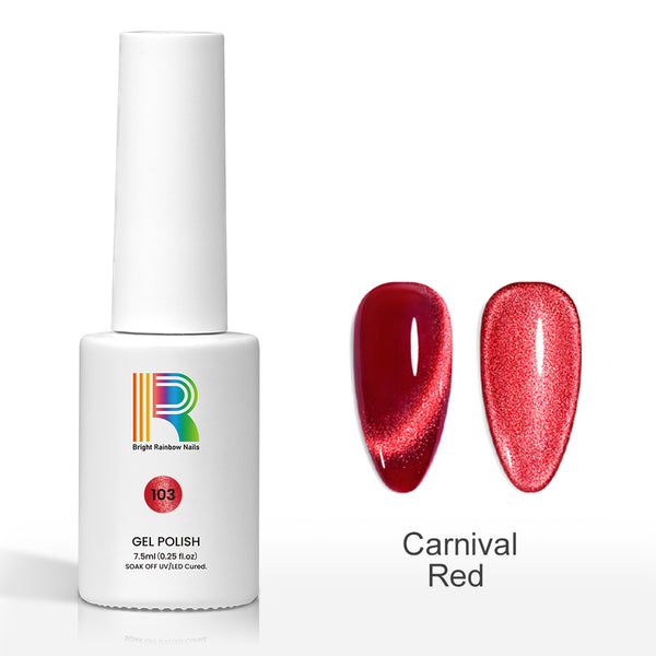 Carnival Red - 9D Neon Cat Eye Gel Polish | 7.5ml - 9D Neon Cat Eye Gel Polish 7.5ml #103