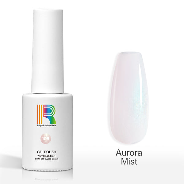 Aurora Mist - Iridescent White with Blue-Green Shift Gel Polish 7.5ml #108