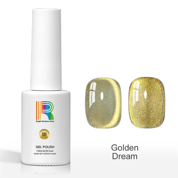 Golden Dream - Glitter Shiny Cat Eye Gel Polish | 7.5ml #111