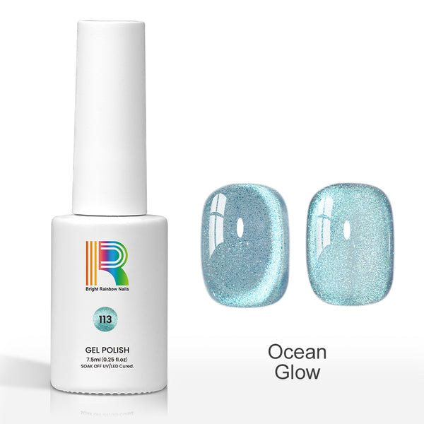 Ocean Glow - Glitter Shiny Cat Eye Gel Polish | 7.5ml #113