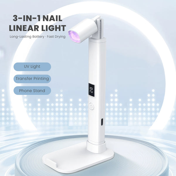 3-in-1 Nail Linear Light – Precision LED Gel Curing Lamp