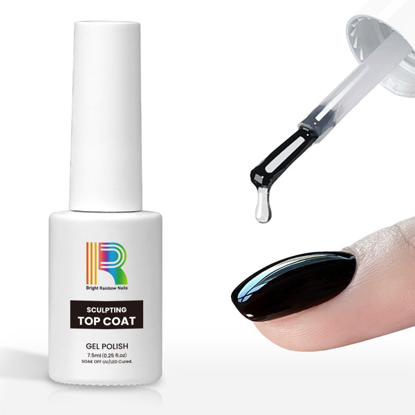 Sculpting Top Coat – Glossy, Strengthening No-Wipe Gel Finish 7.5ml