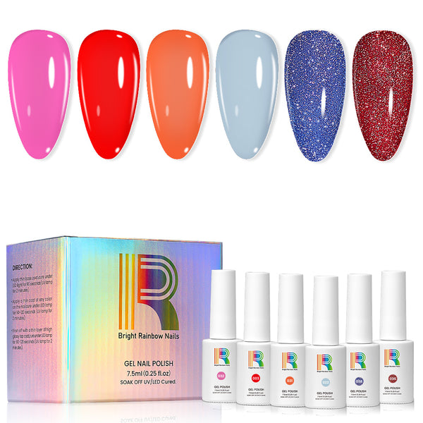 Holiday Pop – 6 Festive Colors Gel Polish Set 7.5ml