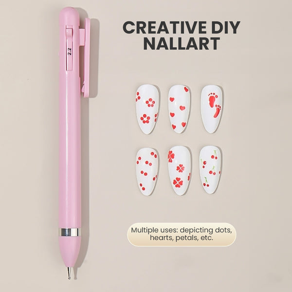 4-in-1 Nail Art Dotting Pen – Multi-Size Tool for Dots & Details
