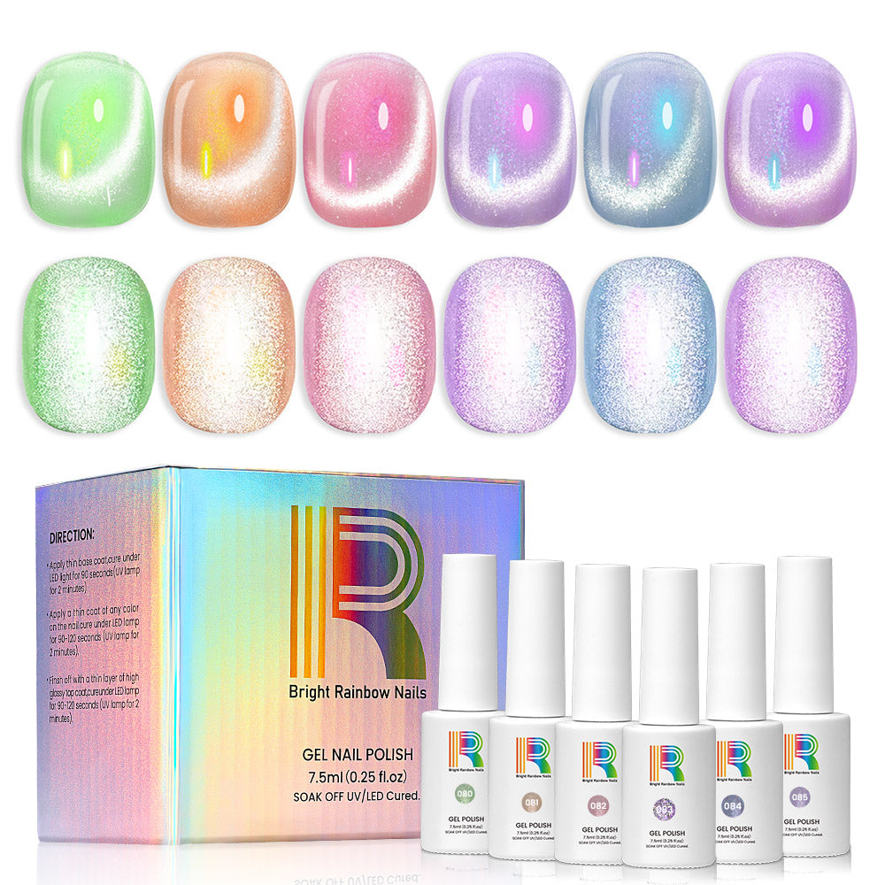 bright rainbow nails